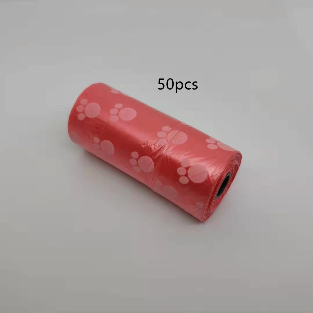 Pet Garbage Printed Footprints Folder Toilet Bag