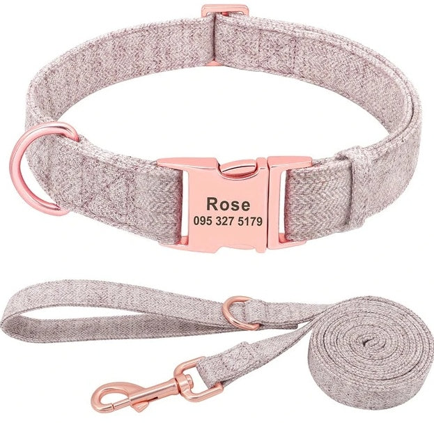 Pet Dog Collar Engraving Anti-Lost Collar