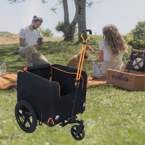 Foldable Pet Jogging Stroller Carriers Bicycle Trailer