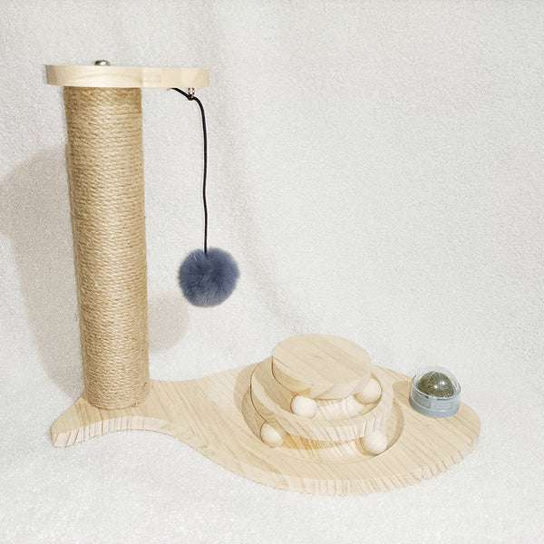 Cat Toys From Solid Wood Cat Turntable Bite-resistant