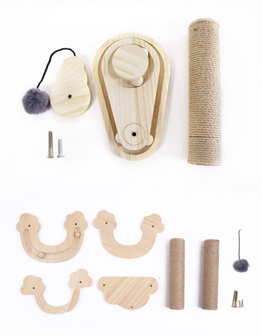 Cat Toys From Solid Wood Cat Turntable Bite-resistant