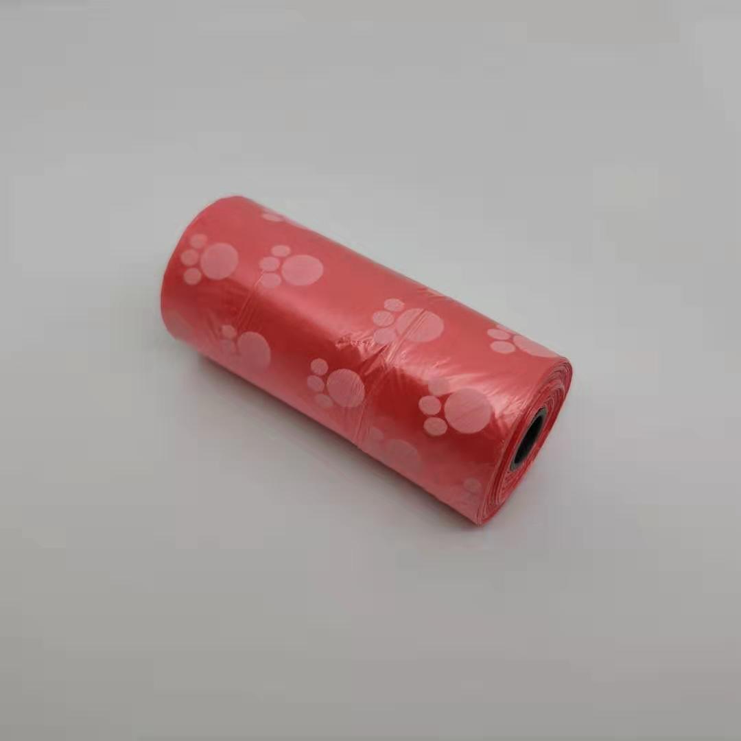 Pet Garbage Printed Footprints Folder Toilet Bag