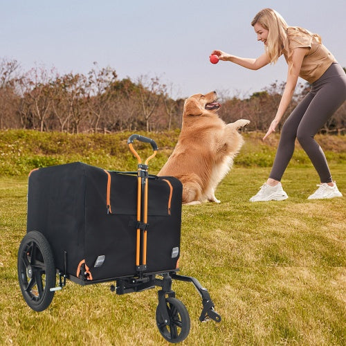 Foldable Pet Jogging Stroller Carriers Bicycle Trailer