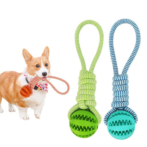 Dog Toys Treat Balls Interactive Hemp Rope