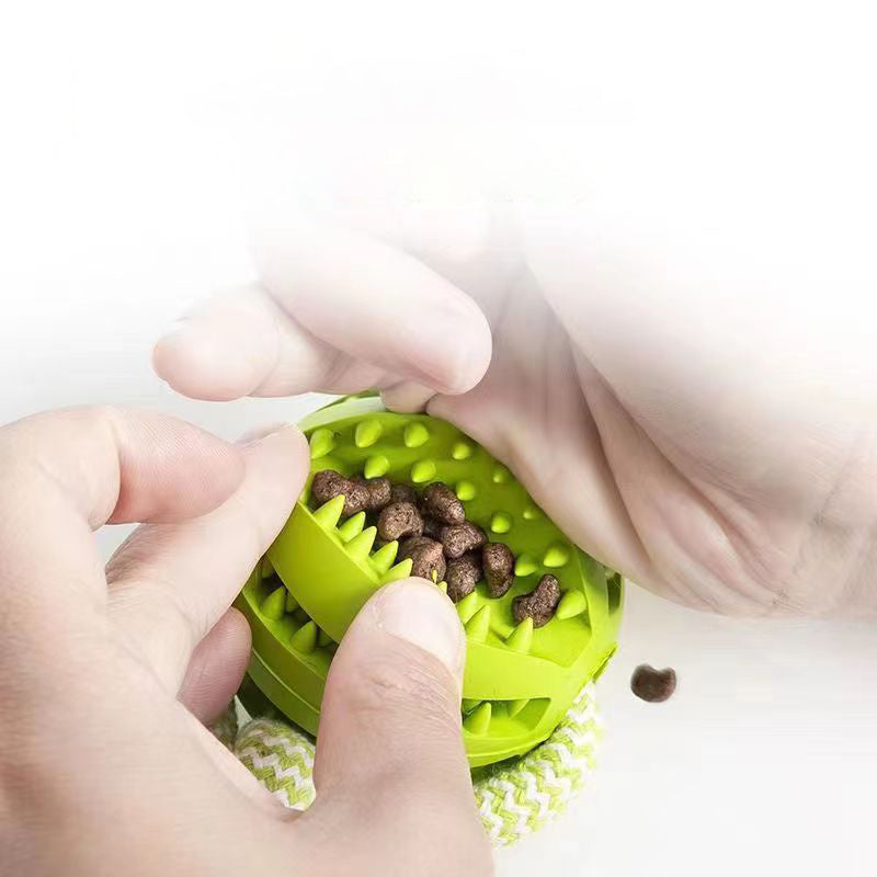 Dog Toys Treat Balls Interactive Hemp Rope