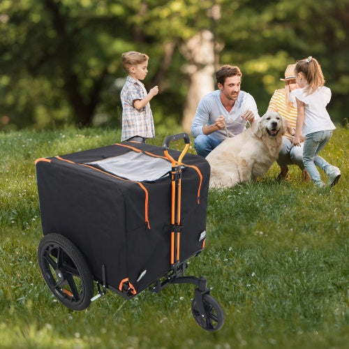 Foldable Pet Jogging Stroller Carriers Bicycle Trailer